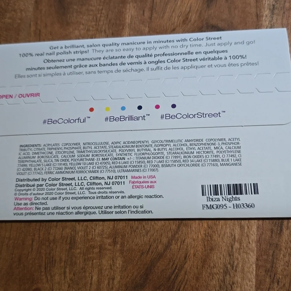 Color Street IBIZA NIGHTS Press On Nails 100% Real Polish